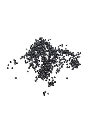 Mat Siyah 3 mm Metal Yuvarlak Boncuk (30 Gr 400 Adet)