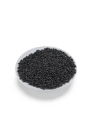 Mat Siyah 3 mm Metal Yuvarlak Boncuk (30 Gr 400 Adet)