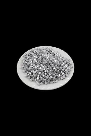 5x3,5 mm Gri İçten Delikli Boncuk (30 Gr 490 Adet)