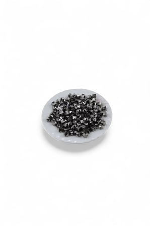 7x7 mm Metalik Gri Küp Boncuk (25 Gr 110 Adet)