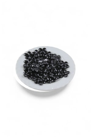 Dikme Taş 21 mm Ortadan Delikli Papatya Desenli (22 Adet)