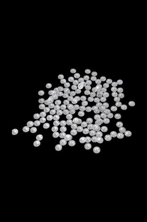 10 mm Gümüş Yuvarlak Çizgi Desenli Dikme Taş (150 Adet)