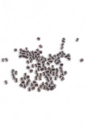 6x6 mm Kare Şeffaf Çizgi Desen Takı Malzemesi Boncuk (100 Adet)