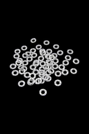 16x4 mm Yuvarlak Gümüş Dikme Taş (100 Adet)