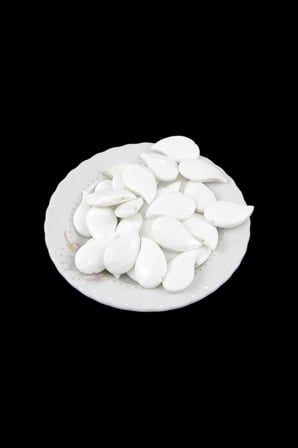 Damla Desen 30x17 mm Beyaz İçten Delikli Takı Boncuk (15 Adet)