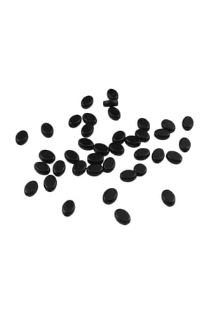 İçten Delikli Damla Siyah 9x12 mm Boncuk Aksesuar Takı Malzemesi (15 Adet)