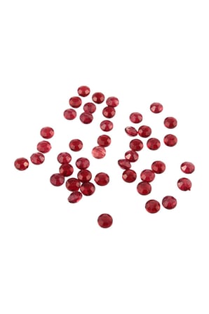 Akrilik 10 mm Bordo Yuvarlak İçten Delikli Bombeli Boncuk Aksesuar Takı Malzemesi (30 Gr 85 Adet)