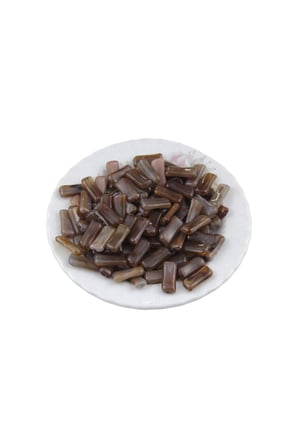 18x8 mm Kahve Tonunda 2 Renk Oval Doğal Şekilli İçten Delikli Boncuk (20 Adet)