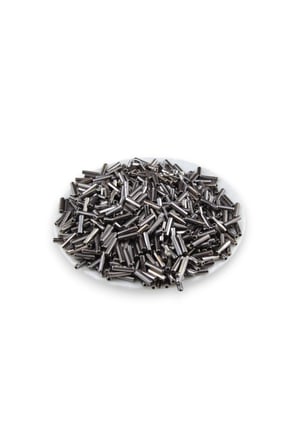 Metal Koyu Gümüş Boru 12 Mm Boncuk 35 gr