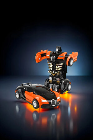 Metal Robota Dönüşebilen Model Arabalar Robot 12cm. Eğitici Oyuncaklar Oyuncak Araba
