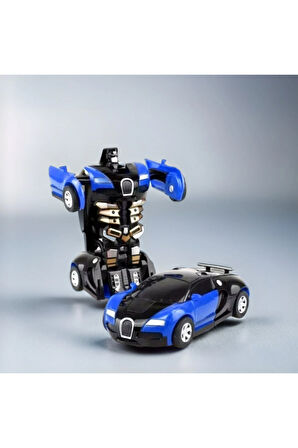 Metal Robota Dönüşebilen Model Arabalar Robot 12cm. Eğitici Oyuncaklar Oyuncak Araba