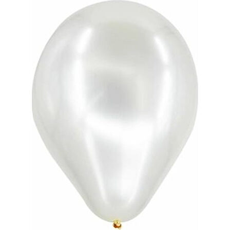 METALİK BALON BEYAZ 10 ADET