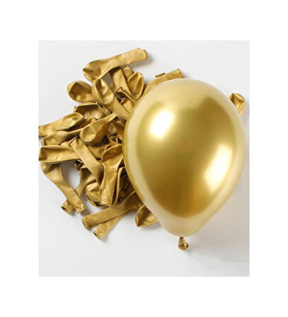 METALİK BALON GOLD 100 ADET