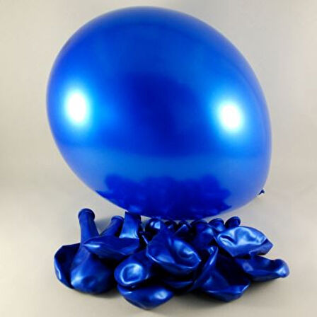 METALİK BALON LACİVERT 10 ADET