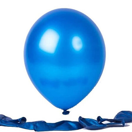 METALİK BALON MAVİ 10 ADET