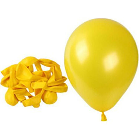 METALİK BALON SARI 10 ADET