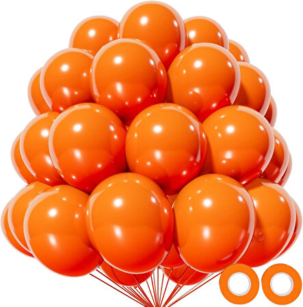 METALİK BALON TURUNCU 10 ADET 
