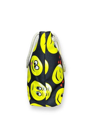 Emoji Desenli Büyük Boy Plaj  Çantası