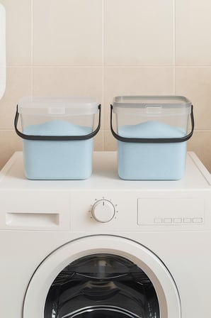 2’li Multibox Deterjanlık Kutusu & Banyo Düzenleyici & Saklama Kutusu 6 Lt Şeffaf
