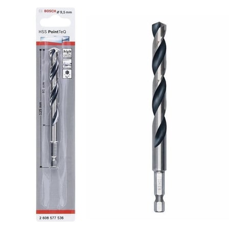Mey İthalat® Bosch Pointteq Altıgen Şaftlı Hss Matkap Ucu 9,5 Mm