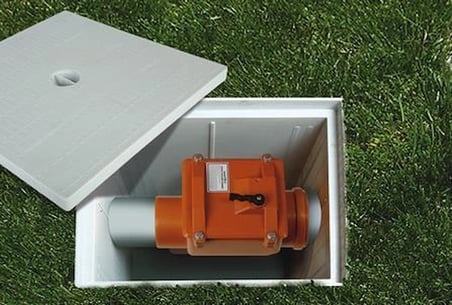 Mey İthalat® Pvc Pissu Atıksu Çekvalfi 125 Mm Kilitli