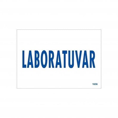 Mey İthalat® Laboratuvar Uyarı Levhası 17,5X25 Kod:1656