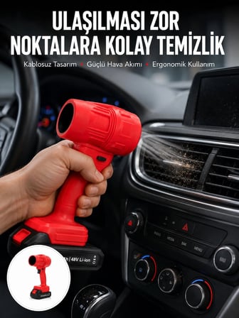 Mey İthalat® Yüksek Hızlı Elektrikli Toz Temizleme Ve Üfleme Cihazı Yeni Nesil