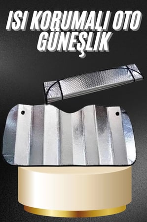 Mey İthalat® Araba Ön Cam Güneşliği Katlanabilir Oto Güneşlik Tüm Araç Modellerine Uygun