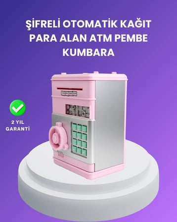 Mey İthalat® Çocuklar İçin Eğitici Elektronik Şifreli Kumbara