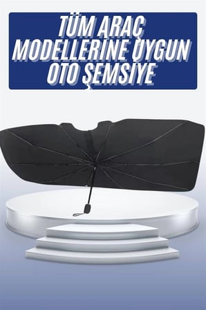 Mey İthalat® Oto Ön Cam Güneşliği Otomatik Katlanabilir Gölgelik Oto Cam Şemsiye