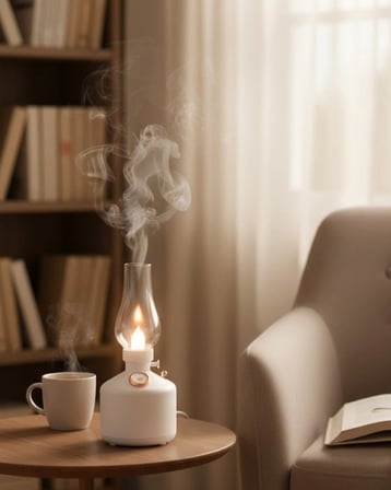 Mey İthalat® Retro Led Işıklı 1200 Mah Şarjlı Aroma Difüzörü 280 Ml Su Kapasiteli