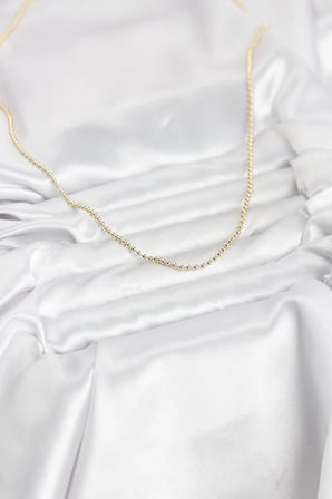 Mey İthalat® CM 14K Renk Top Zincirli Model 60 cm Kadın Kolye
