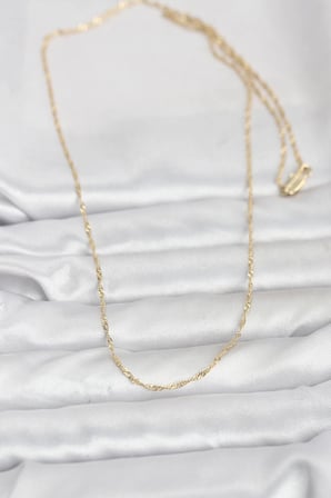 Mey İthalat® CM 14K Renk Burgu Model 60 cm Kadın Kolye