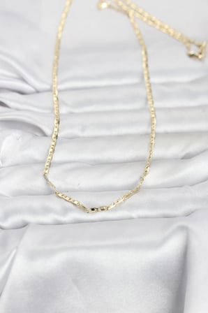 Mey İthalat® CM 14K Renk Gemici Zincir Model 60 cm Kadın Kolye