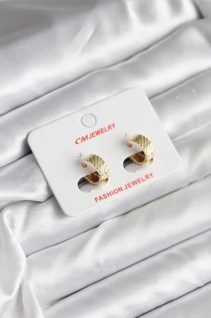 Mey İthalat® 14K Renk Kaplama CM Kadın Küpe