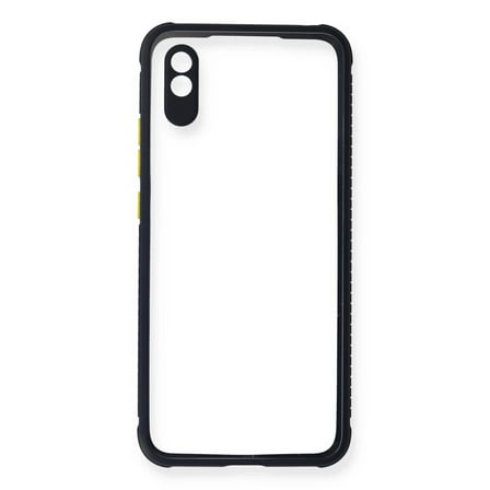 Mey İthalat® Redmi 9A Kılıf Miami Şeffaf Silikon - Lacivert