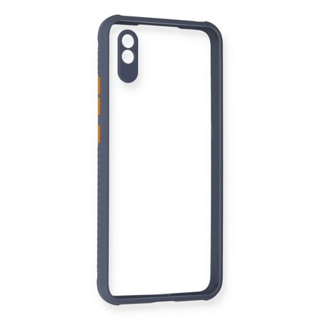 Mey İthalat® Redmi 9A Kılıf Miami Şeffaf Silikon - Gri