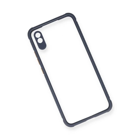 Mey İthalat® Redmi 9A Kılıf Miami Şeffaf Silikon - Gri
