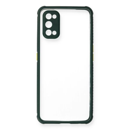 Mey İthalat® Realme 7 Pro Kılıf Miami Şeffaf Silikon - Koyu Yeşil