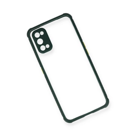 Mey İthalat® Realme 7 Pro Kılıf Miami Şeffaf Silikon - Koyu Yeşil