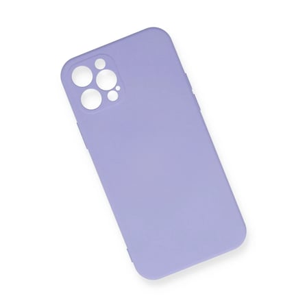 Mey İthalat® iPhone 12 Pro Max Kılıf Nano içi Kadife Silikon - Lila