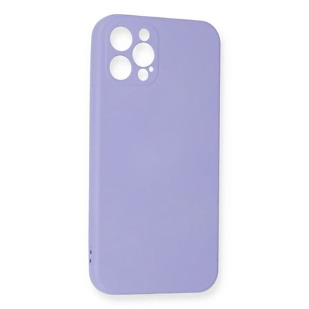 Mey İthalat® iPhone 12 Pro Max Kılıf Nano içi Kadife Silikon - Lila