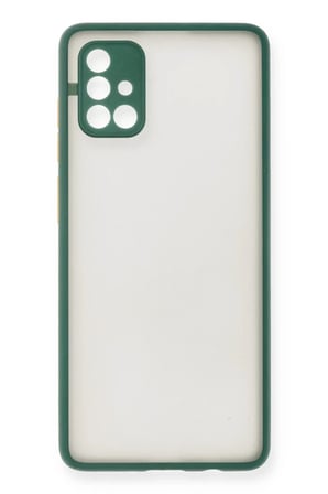 Mey İthalat® Samsung Galaxy A71 Kılıf Montreal Silikon Kapak - Yeşil