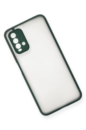 Mey İthalat® Redmi 9T Kılıf Montreal Silikon Kapak - Yeşil