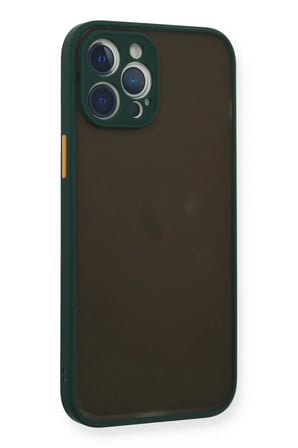 Mey İthalat® iPhone 12 Pro Max Kılıf Montreal Silikon Kapak - Yeşil