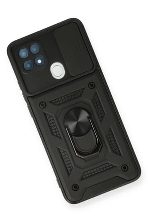 Mey İthalat® A15 Kılıf Pars Lens Yüzüklü Silikon - Siyah