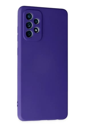 Mey İthalat® Samsung Galaxy A72 Kılıf Nano içi Kadife Silikon - Mor