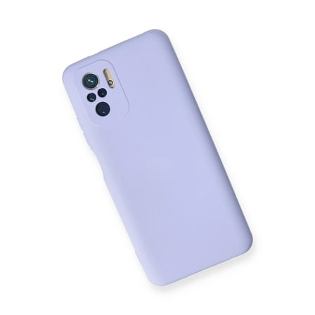 Mey İthalat® Redmi Note 10 Kılıf Nano içi Kadife Silikon - Lila