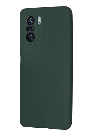 Mey İthalat® Poco F3 Kılıf Nano içi Kadife Silikon - Koyu Yeşil