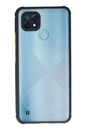 Mey İthalat® Realme C21 Kılıf Miami Şeffaf Silikon - Lacivert